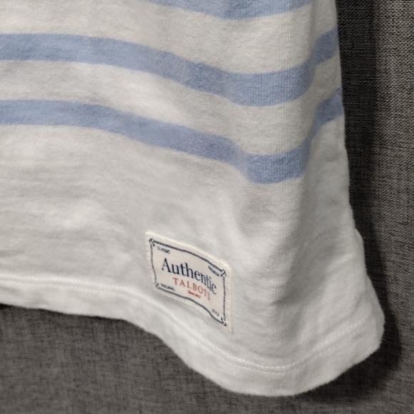 Authentic Talbots Tee - Gradient Stripe Women's M Multicolor Artsy Retro 90s Y2K - Picture 5 of 10
